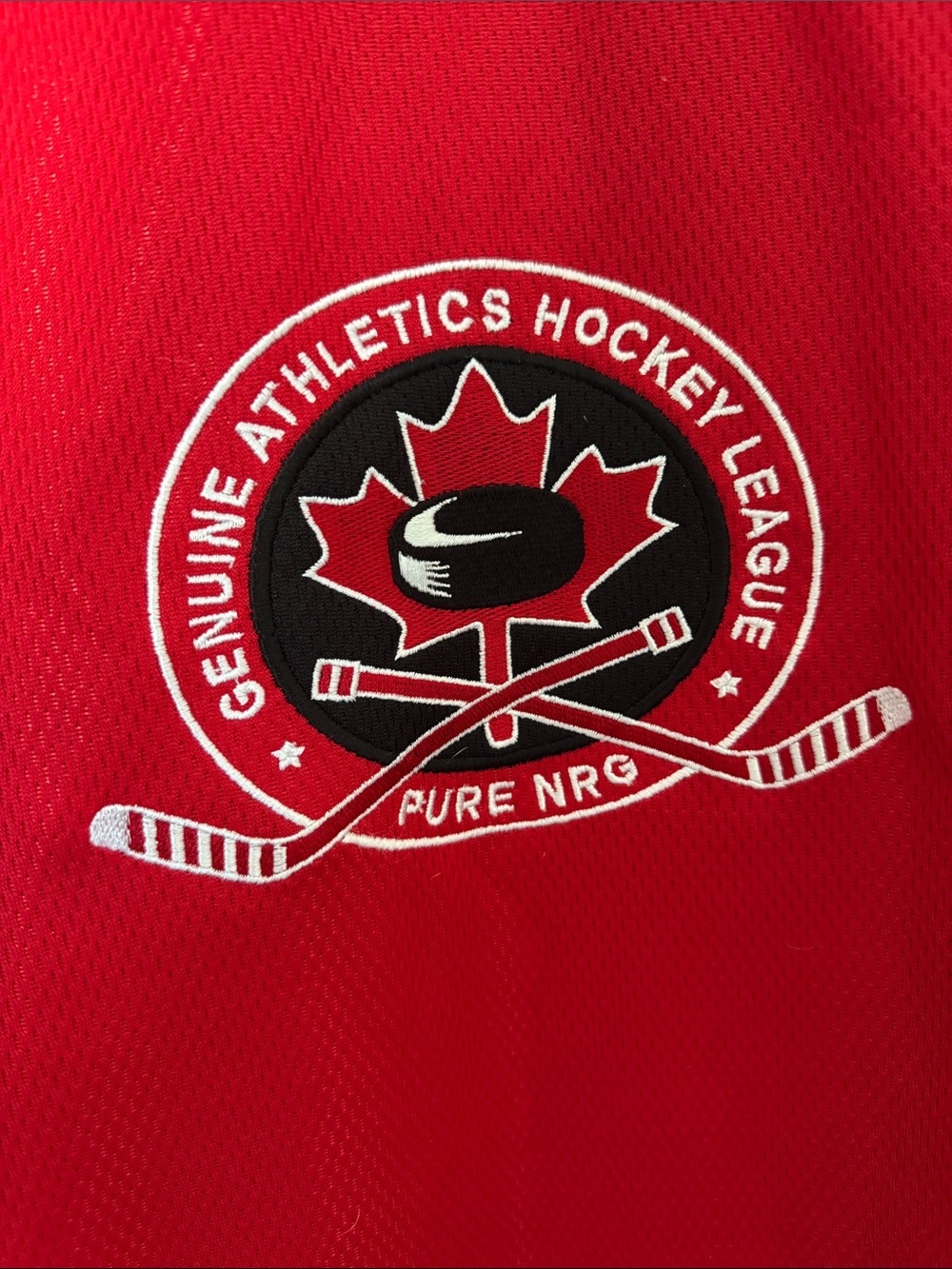 Vintage PureNRG Athletics Team Canada Hockey Jersey Youth 14-16 XL Red - Picture 3 of 6